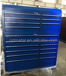 15 Drawer metalen gereedschapskast op wielen voor opslag in de garage