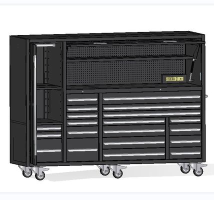 Heavy Duty metaal gereedschapskist met Hutch en Socket laden Multi laden Optioneel