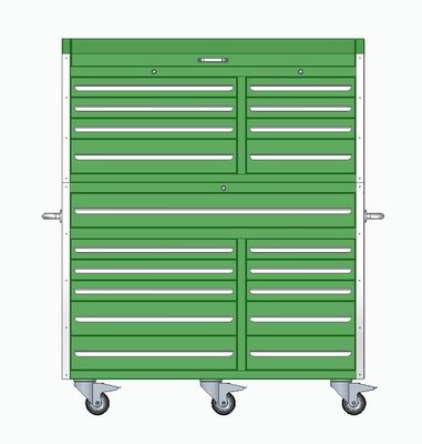 Op maat gemaakte ondersteuning zware 20 laden gereedschapskist kar voor werkplaats Garage opslag