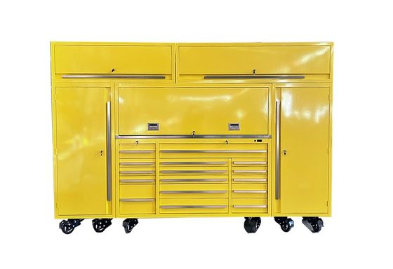 72 inch mechanische gereedschapskist met laden en optionele mat roestvrijstalen kast