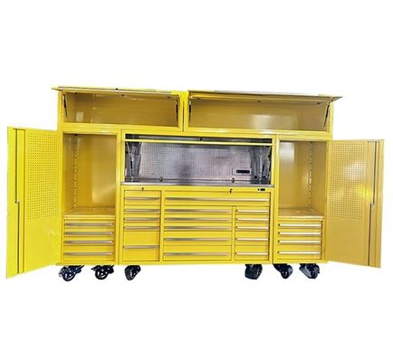 72 inch mechanische gereedschapskist met laden en optionele mat roestvrijstalen kast