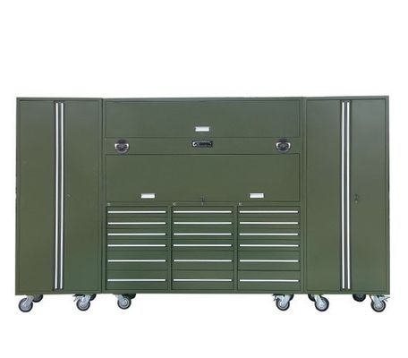 Drawer Mat Optioneel 72 inch mobiele gereedschapskast met 7 laden en 258 gereedschapsopslag