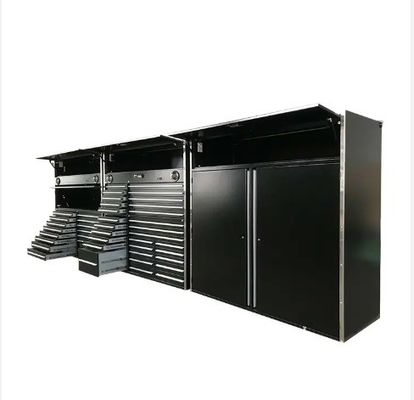 Rollend gereedschapskast met aluminium handgrepen voor gereedschappen in de garage