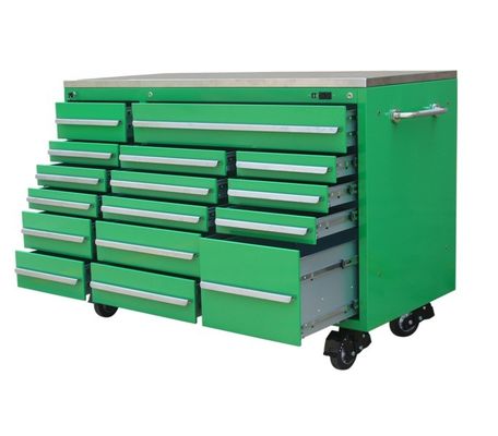 1.0-1,5 mm Dikte Zware wielen Mechanische gereedschapskast Rolkast voor autotools