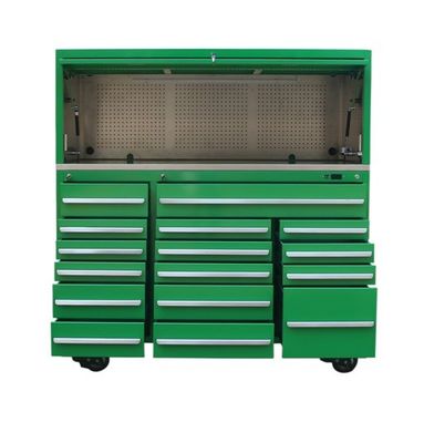 Auto reparatie kit set met garage rollende gereedschapskast trolley en roestvrij staal doos